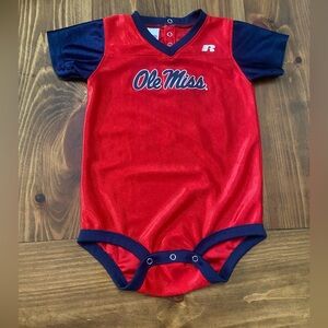 Ole Miss Onesie Russell jersey material